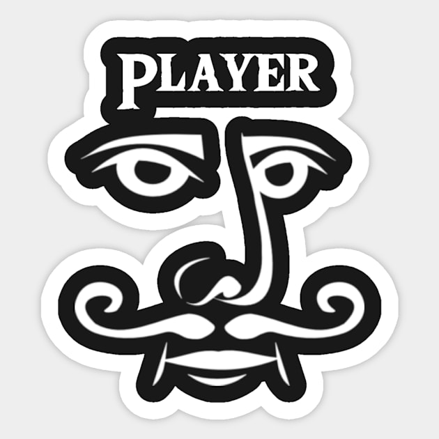 Player Card Face Sticker by firstspacechimp